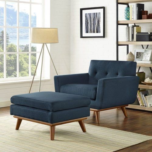 Modern Armchairs And Ottoman (Photo 8 of 20)