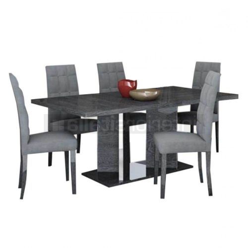 Black Gloss Dining Sets (Photo 13 of 20)