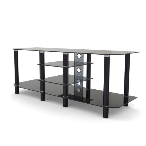 Tabletop Tv Stands Base With Black Metal Tv Mount (Photo 17 of 20)