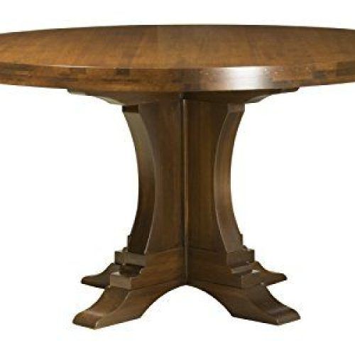 Gaspard Extendable Maple Solid Wood Pedestal Dining Tables (Photo 4 of 20)