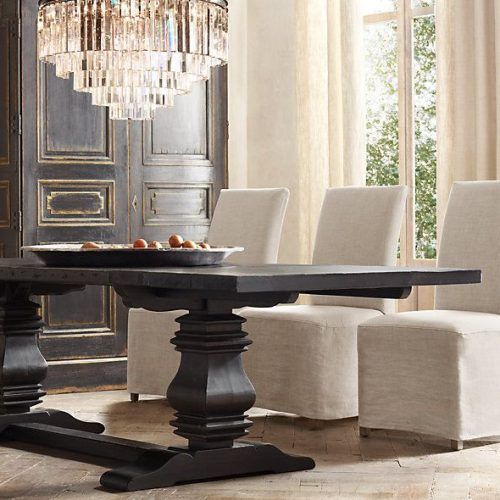 Minerva 36'' Pine Solid Wood Trestle Dining Tables (Photo 20 of 20)