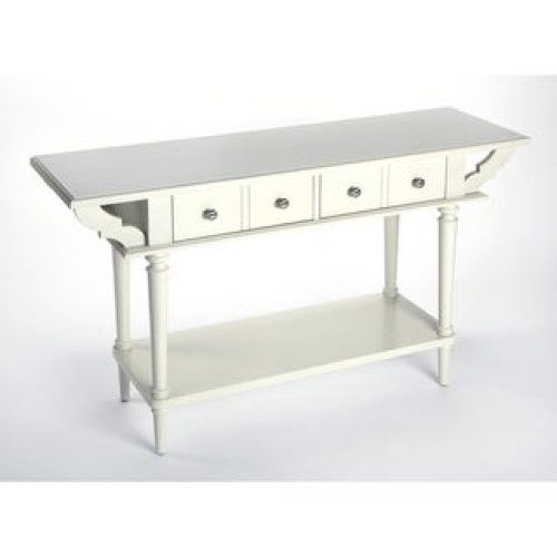 White Triangular Console Tables (Photo 14 of 20)