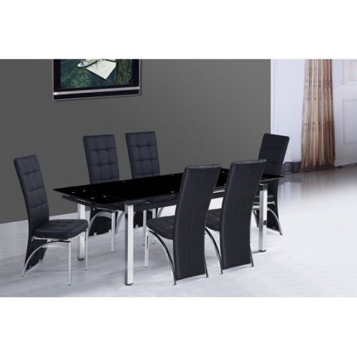 Extendable Glass Dining Tables And 6 Chairs (Photo 2 of 20)