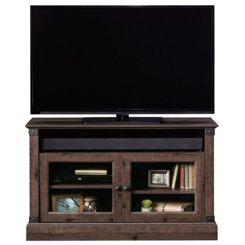Carson Tv Stands In Black And Cherry (Photo 1 of 20)