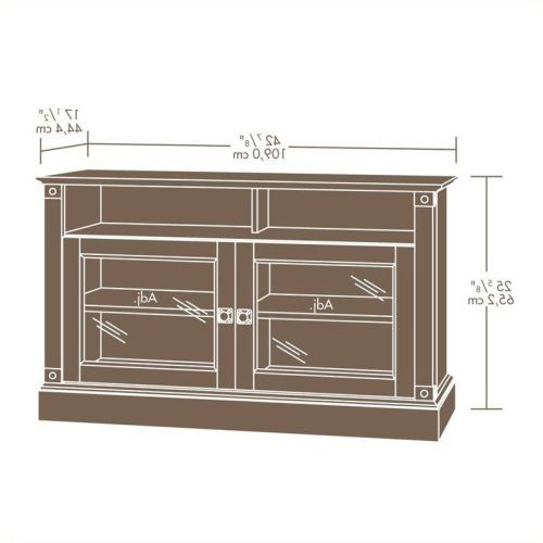 Carson Tv Stands In Black And Cherry (Photo 18 of 20)