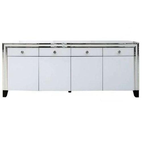 White Mirrored Sideboards (Photo 13 of 20)