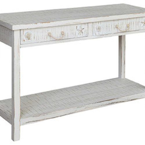 Geometric White Console Tables (Photo 10 of 20)
