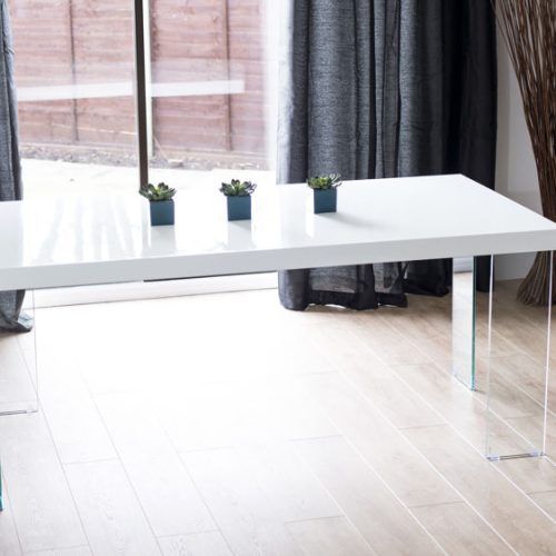 White Gloss Dining Room Furniture (Photo 20 of 20)