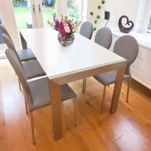 White Square Extending Dining Tables (Photo 7 of 20)