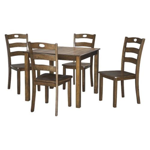 Goodman 5 Piece Solid Wood Dining Sets (Set Of 5) (Photo 15 of 20)