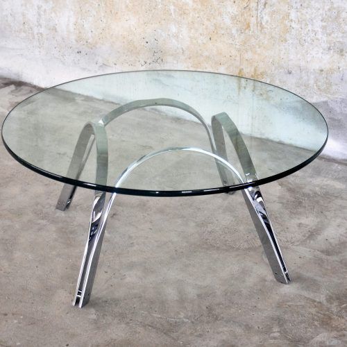 Polished Chrome Round Cocktail Tables (Photo 3 of 20)