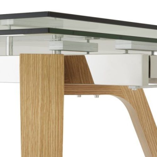 Glass Dining Tables With Oak Legs (Photo 18 of 20)