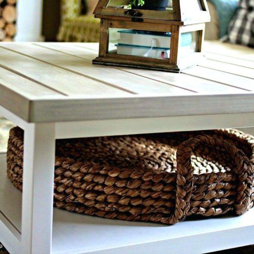 White Coffee Tables With Baskets (Photo 3 of 20)