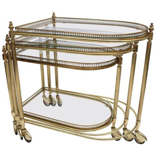 Antique Gold Nesting Coffee Tables (Photo 13 of 20)