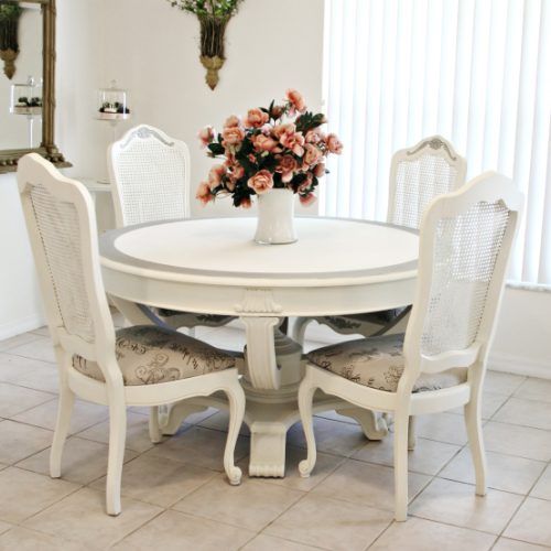 Shabby Chic Cream Dining Tables And Chairs (Photo 1 of 20)