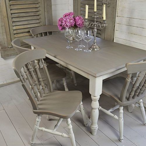 Shabby Dining Tables And Chairs (Photo 7 of 20)