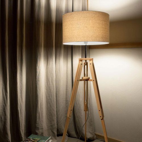 Wood Tripod Floor Lamps (Photo 13 of 20)