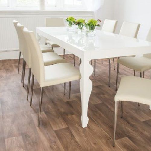 Large White Gloss Dining Tables (Photo 17 of 20)