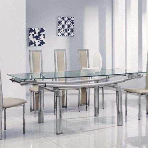 Glass Extendable Dining Tables And 6 Chairs (Photo 1 of 20)
