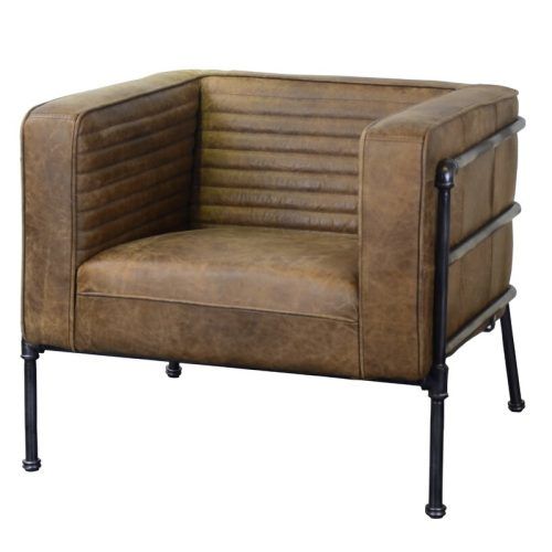 Sheldon Tufted Top Grain Leather Club Chairs (Photo 4 of 20)