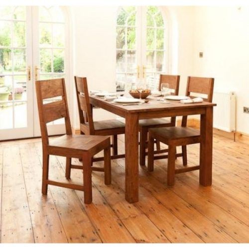 Sheesham Dining Tables And 4 Chairs (Photo 14 of 20)