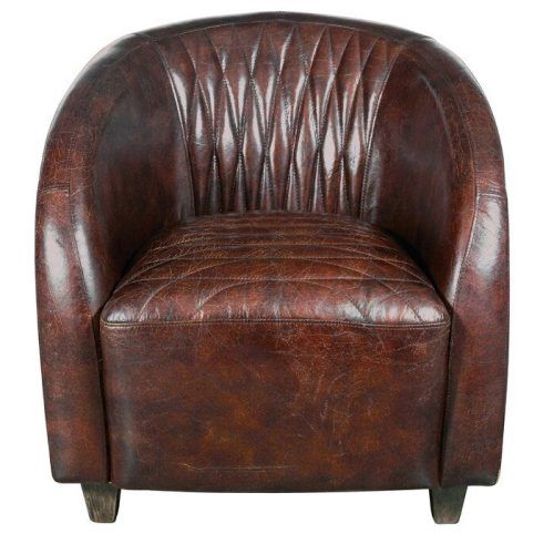 Sheldon Tufted Top Grain Leather Club Chairs (Photo 2 of 20)