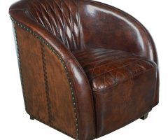 2024 Best of Sheldon Tufted Top Grain Leather Club Chairs