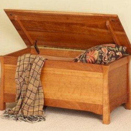 Linen Tufted Lift-Top Storage Trunk (Photo 16 of 20)