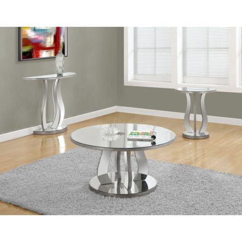 Silver Mirror And Chrome Coffee Tables (Photo 9 of 20)