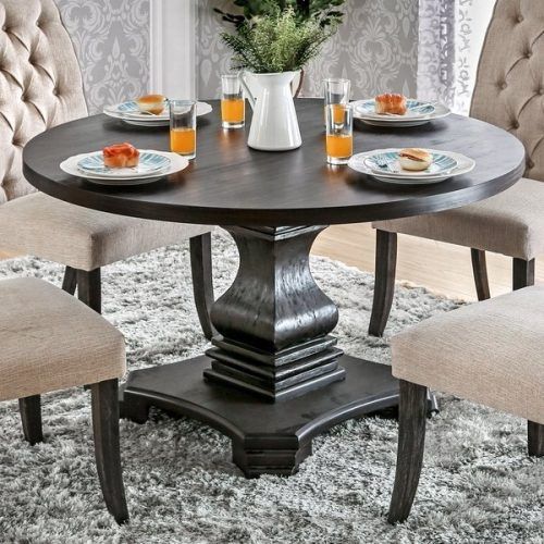 Black Wood Dining Tables Sets (Photo 20 of 20)