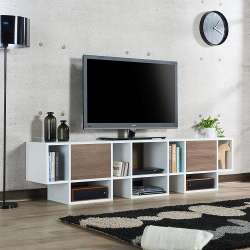 Noah Rustic White 66 Inch Tv Stands (Photo 6 of 20)