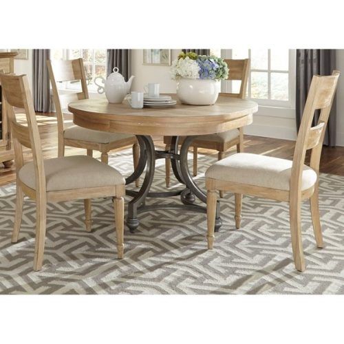 Jaxon 5 Piece Extension Counter Sets With Fabric Stools (Photo 5 of 20)