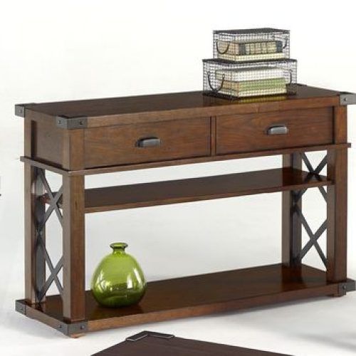 Rustic Barnside Console Tables (Photo 8 of 20)