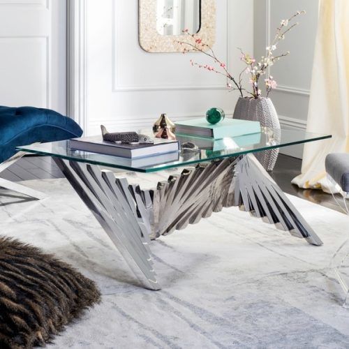 Silver Stainless Steel Coffee Tables (Photo 14 of 20)