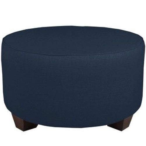 Royal Blue Tufted Cocktail Ottomans (Photo 1 of 20)