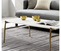 20 Best Slab Large Marble Coffee Tables with Brass Base