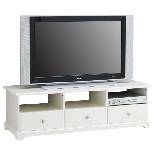 White Tv Stands For Flat Screens (Photo 12 of 20)