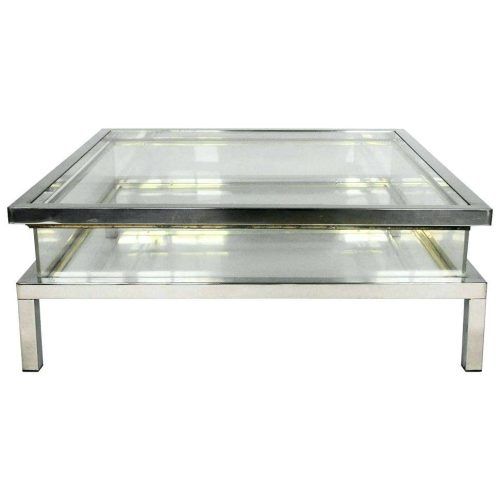 Rectangle Glass Chrome Coffee Tables (Photo 11 of 20)