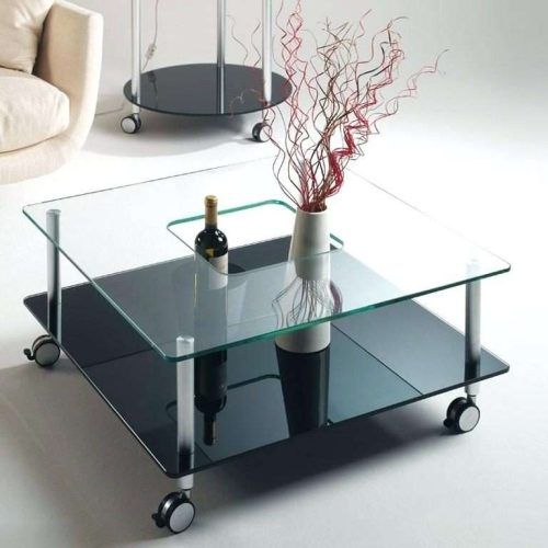 Glass Coffee Tables With Casters (Photo 2 of 20)