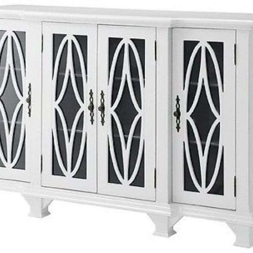 White Sideboards With Glass Doors (Photo 10 of 20)