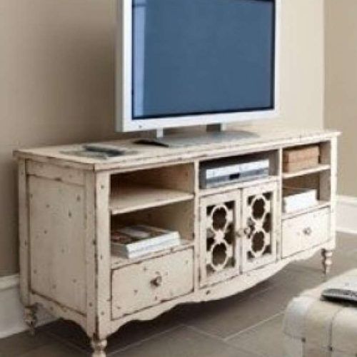 Rustic White Tv Stands (Photo 11 of 15)