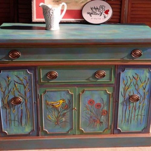 Hand Painted Sideboards (Photo 7 of 20)