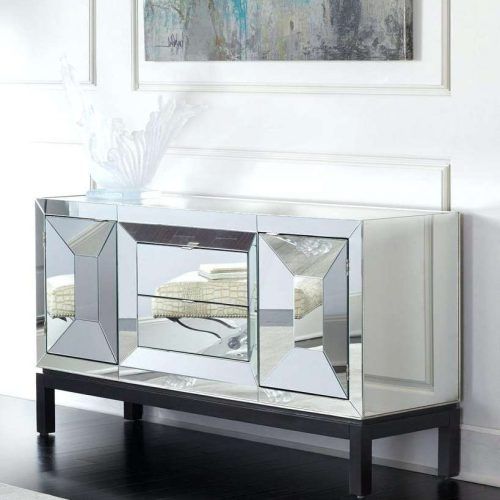 White Mirrored Sideboards (Photo 8 of 20)
