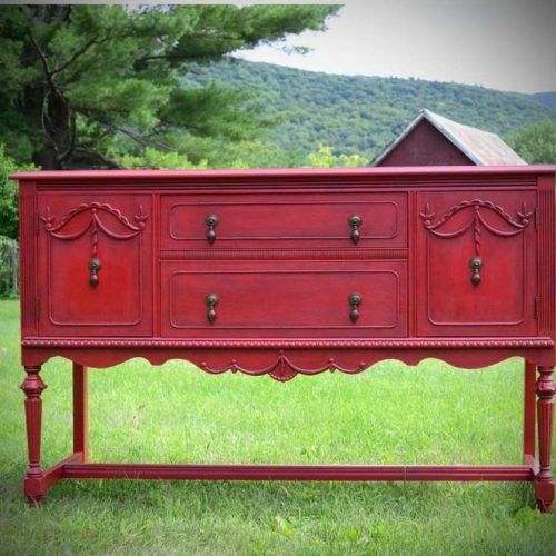 Red Buffet Sideboards (Photo 17 of 20)