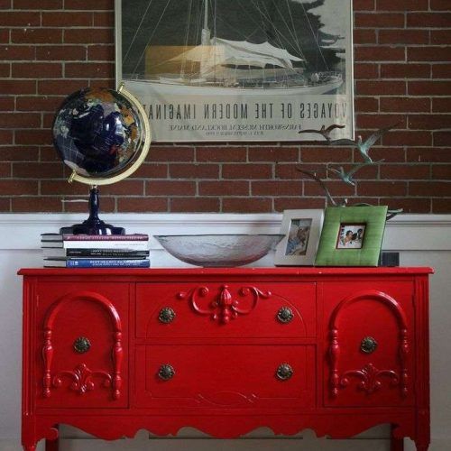 Red Sideboards Buffets (Photo 2 of 20)