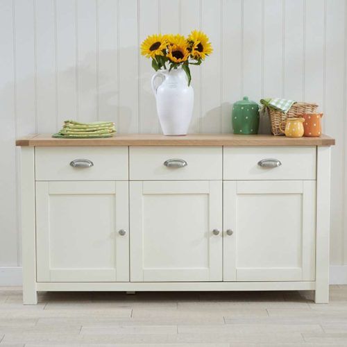 Cream And Oak Sideboards (Photo 11 of 20)