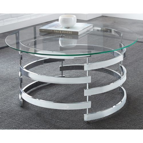 Silver Orchid Bardeen Round Coffee Tables (Photo 1 of 20)
