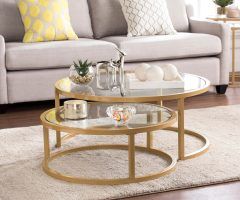 20 Best Collection of Silver Orchid Grant Glam Nesting Cocktail Tables