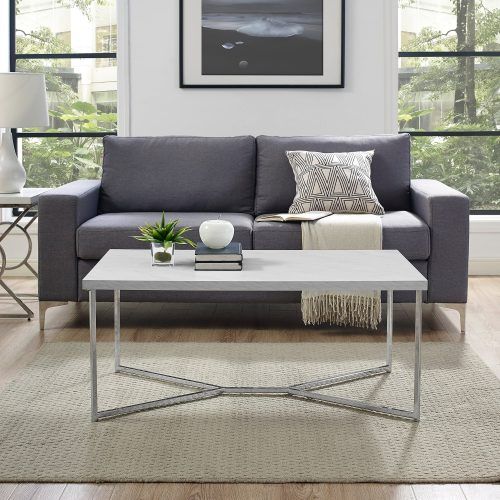 Silver Orchid Ipsen Contemporary Glass Top Coffee Tables (Photo 13 of 20)