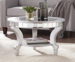 20 Collection of Silver Orchid Olivia Glam Mirrored Round Cocktail Tables